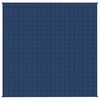 vidaXL Sunki antklodė, mėlynos spalvos, 200x200cm, audinys, 9kg