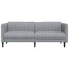 vidaXL Trivietė sofa, šviesiai pilkos spalvos, audinys