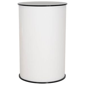 vidaXL Parodų prekystalis Juoda ir Balta &Oslash; 60 x 93 cm