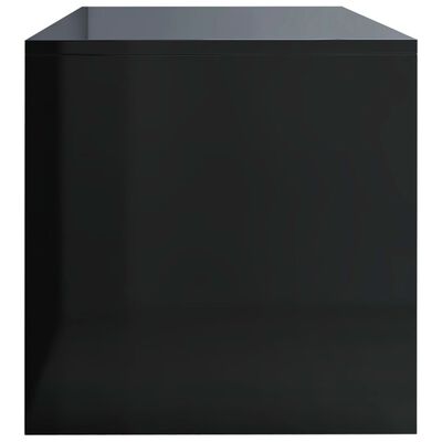 vidaXL Tel. spint., juoda, 120x40x40cm, med. drož. plok., labai blizgi
