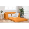 vidaXL Sofa lova 60cm Tamsiai geltona audinys