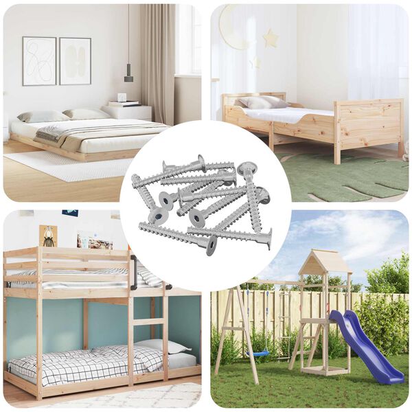 vidaXL Varžtas 12 pcs Cinkuota 5 x 40 mm Geležis