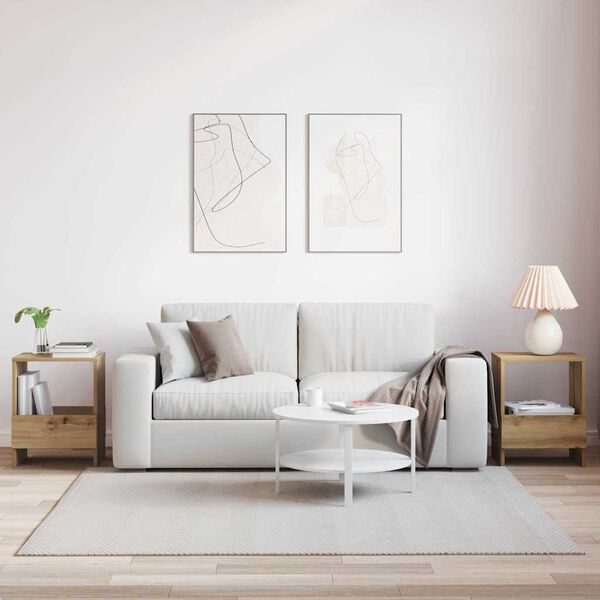 vidaXL Žurnalų stovas 2 pcs Amatininkų ąžuolas 35 x 30 x 45 cm