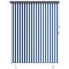 vidaXL Roletas Mėlyna ir balta 200 x 250 cm Audinys ir aliuminis