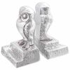 vidaXL Knygų atramos 2 vnt. Sidabro 12 x 9 x 19 cm Aliuminis