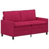 vidaXL Sofa Vyno raudona 156 x 81 x 87,5 cm Aksomas