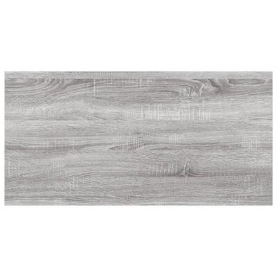 vidaXL Sieninės lentynos, 4vnt., pilkos ąžuolo, 60x20x1,5cm, mediena