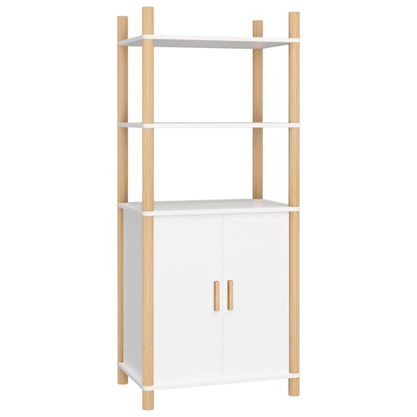 vidaXL Komoda, baltos spalvos, 60x40x141cm, apdirbta mediena