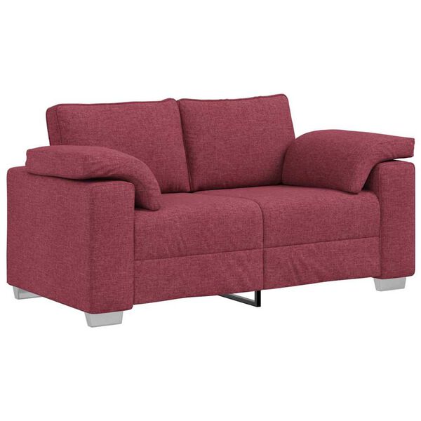 vidaXL Sofa Vyno raudona 160 x 77 x 82 cm audinys