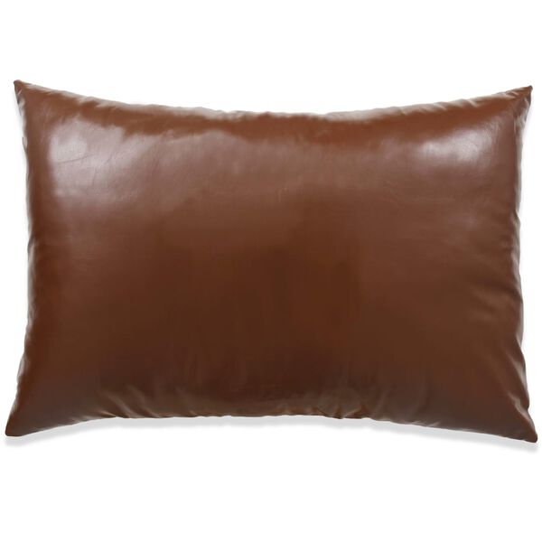 vidaXL Pagalvėlių rinkinys, 2vnt., PU, 40x60cm, rudos spalvos