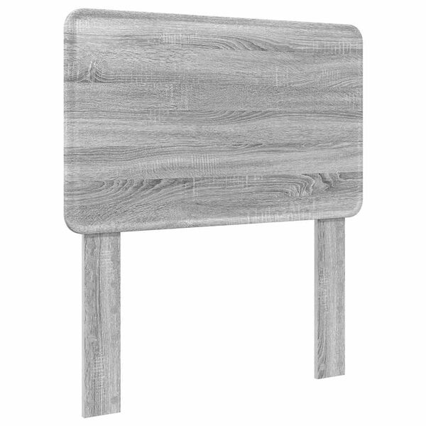 vidaXL Galvūgalis su galvūgalio Pilkas Sonoma 75 cm Apdirbta mediena