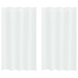 vidaXL Voile Užuolaida 2 pcs Balta 175 x 140 cm Poliesteris