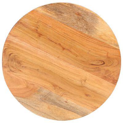 vidaXL Kavos staliukas, skersmuo 68x43cm, akacijos medienos masyvas