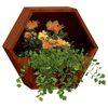 vidaXL Sieniniai loveliai, 2vnt., rūdžių, 30x10x25cm, Corten plienas