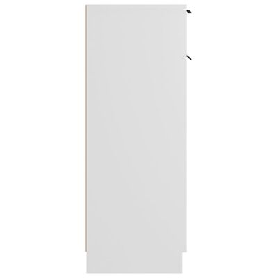 vidaXL Vonios kambario spintelė, balta, 32x34x90cm, apdirbta mediena