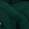 vidaXL Atsistojantis krėslas, tamsiai žalios spalvos, audinys