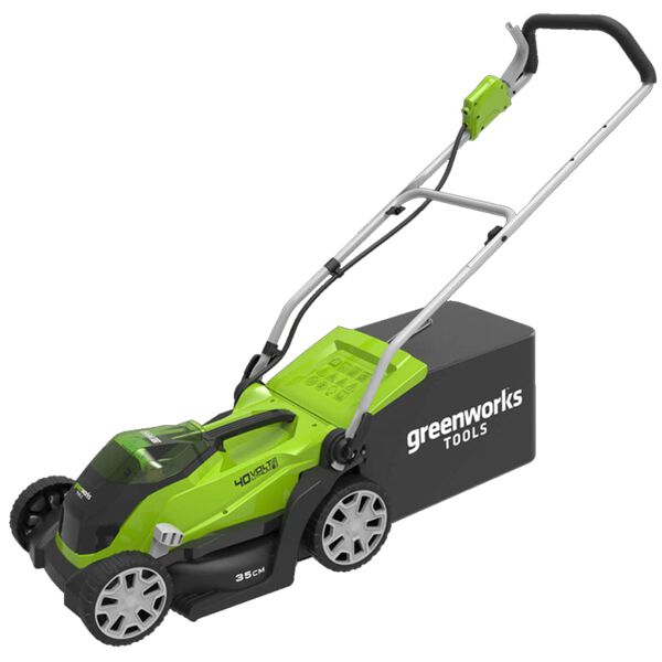 Greenworks Žoliapjovė, su 2x40 V 2 Ah akum., G40LM35, 2501907UC