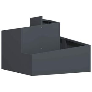 vidaXL Sodo vazonas Antracito 60 x 60 x 50 cm &Scaron;altai valcuotas plienas