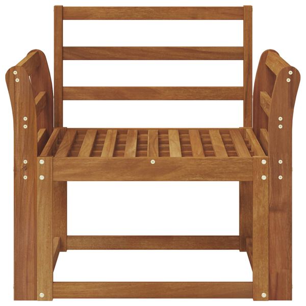 vidaXL Lauko sofa Kietos akacijos mediena Natūrali