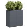 vidaXL Lovelis, antracito, 80x40x80cm, &scaron;altai valcuotas plienas