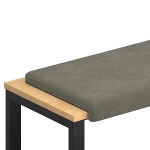 vidaXL Suoliuko pagalvė mančester &Scaron;viesiai pilka Gylis 35 cm