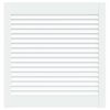 vidaXL Spintelės durelės, baltos, 61,5x59,4cm, pu&scaron;is, žaliuzių dizaino