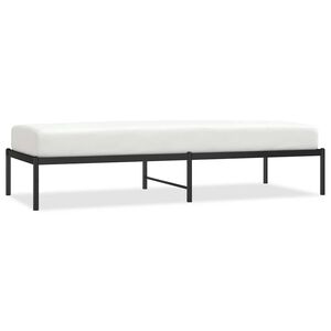 vidaXL Metalinis lovos rėmas, juodos spalvos, 75x190cm