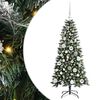 vidaXL Dirbtinė Kalėdų eglutė Žalia 120 cm PVC, plastikas ir plienas