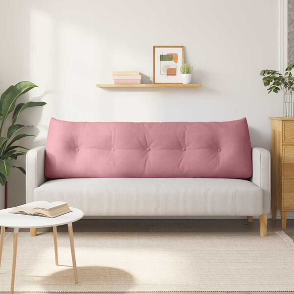 vidaXL Apsaugos Pagalvė Rožinė 160 x 24 x 50 cm Aksomas
