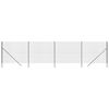 vidaXL Vielinė tinklinė tvora, antracito, 2,2x10m, plienas
