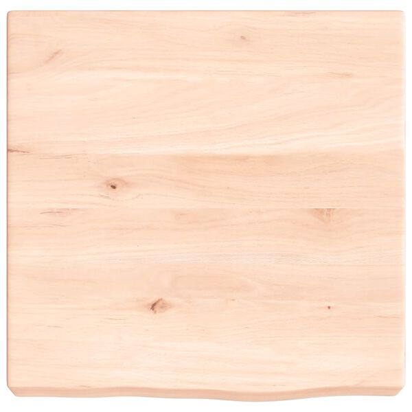 vidaXL Sieninė lentyna, 40x40x(2-6) cm, neapdorotas ąžuolo masyvas