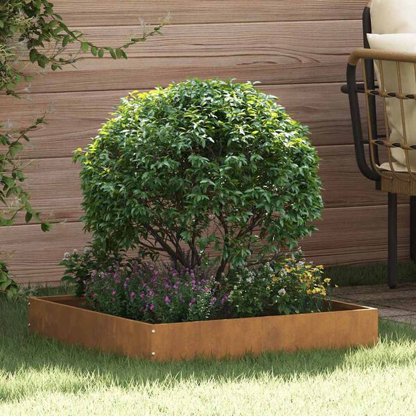 vidaXL Vejo kra&scaron;tas 6 pcs Rūdijanti 60 x 60 x 13 cm