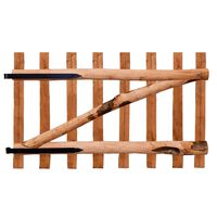 vidaXL Tvoros vartai, impregnuota lazdyno mediena, 100x60cm