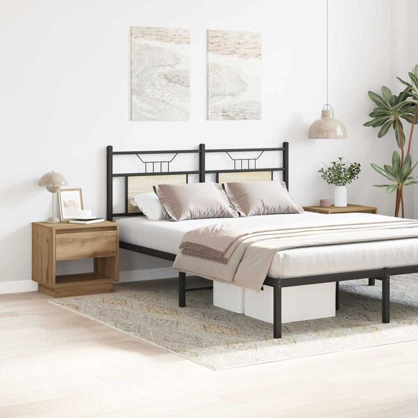 vidaXL Naktinis staliukas 2 pcs Amatininkų ąžuolas 45 x 34 x 44 cm