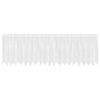 vidaXL Nėrinių Užuolaida Gėlių Balta 100 x 500 cm Poliesteris