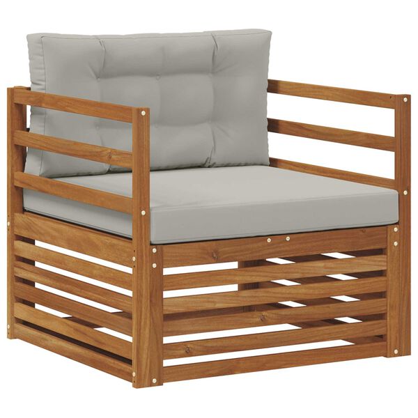 vidaXL Lauko sofos komplektas Tvirta akacijos mediena ir poliesteris