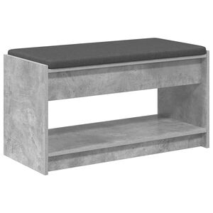 vidaXL Koridoriaus suolas Betono Pilka 83 x 38 x 45 cm