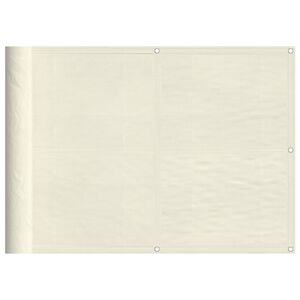 vidaXL Balkono pertvara, kremine, 75x700cm, 100% oksfordo poliesteris