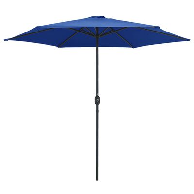 vidaXL Lauko skėtis su aliuminio stulpu, mėlynos spalvos, 270x246cm