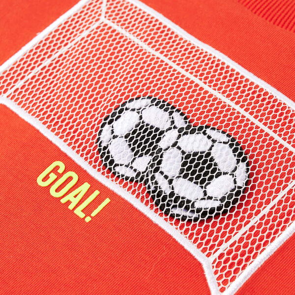 Vaikiški marškinėliai ilgomis rankovėmis, oranžiniai, 128 dydžio