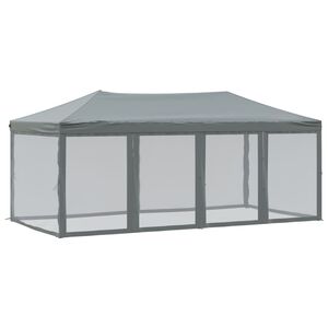 vidaXL Proginė palapinė su &scaron;oninėmis sienomis, antracito, 3x6m