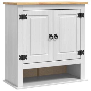 vidaXL Pakabinama spintelė su saugykla Corona Balta 70 x 33 x 71,5 cm