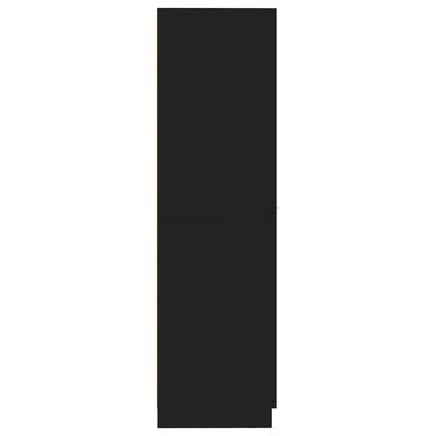 vidaXL Vaistų spintelė, juodos spalvos, 30x42,5x150cm, MDP