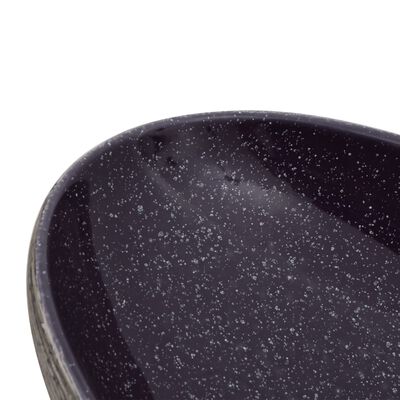 vidaXL Praustuvas, violetinis/pilkas, 59x40x14cm, keramika