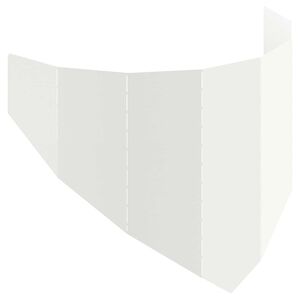 vidaXL Vejo kra&scaron;tas 100 x 45 cm Plienas Balta