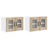 vidaXL Indaplovės plok&scaron;tė Kalmar 2 pcs Sonoma ąžuolas 60 x 31 x 40 cm