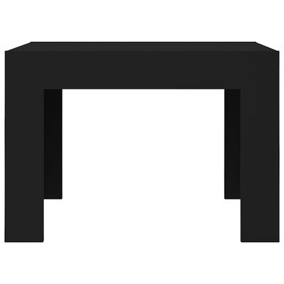 vidaXL Kavos staliukas, juodos spalvos, 50x50x35cm, MDP