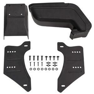 vidaXL Automobilio porankis, juodas, 14x30x(32&ndash;48,5)cm, ABS