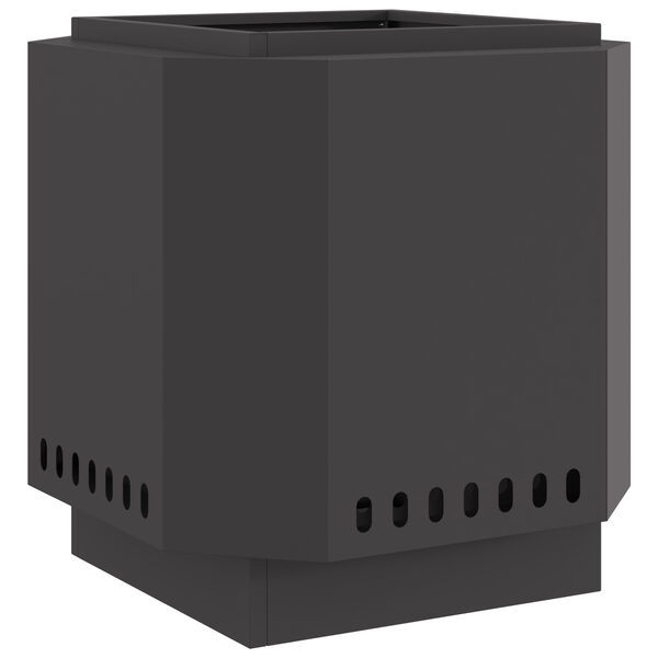 vidaXL Be dūmų laužavietė Juoda 48 x 48 x 51 cm Plienas