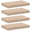 vidaXL Pakabinamos lentynos, 4vnt., 40x23,5x4cm, apdirbta mediena